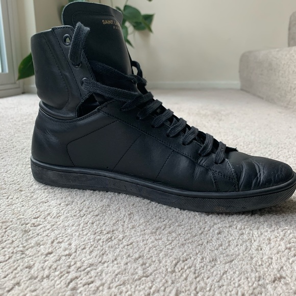 Saint Laurent Men’s SL/01H High Top Sneaker - Picture 3 of 9